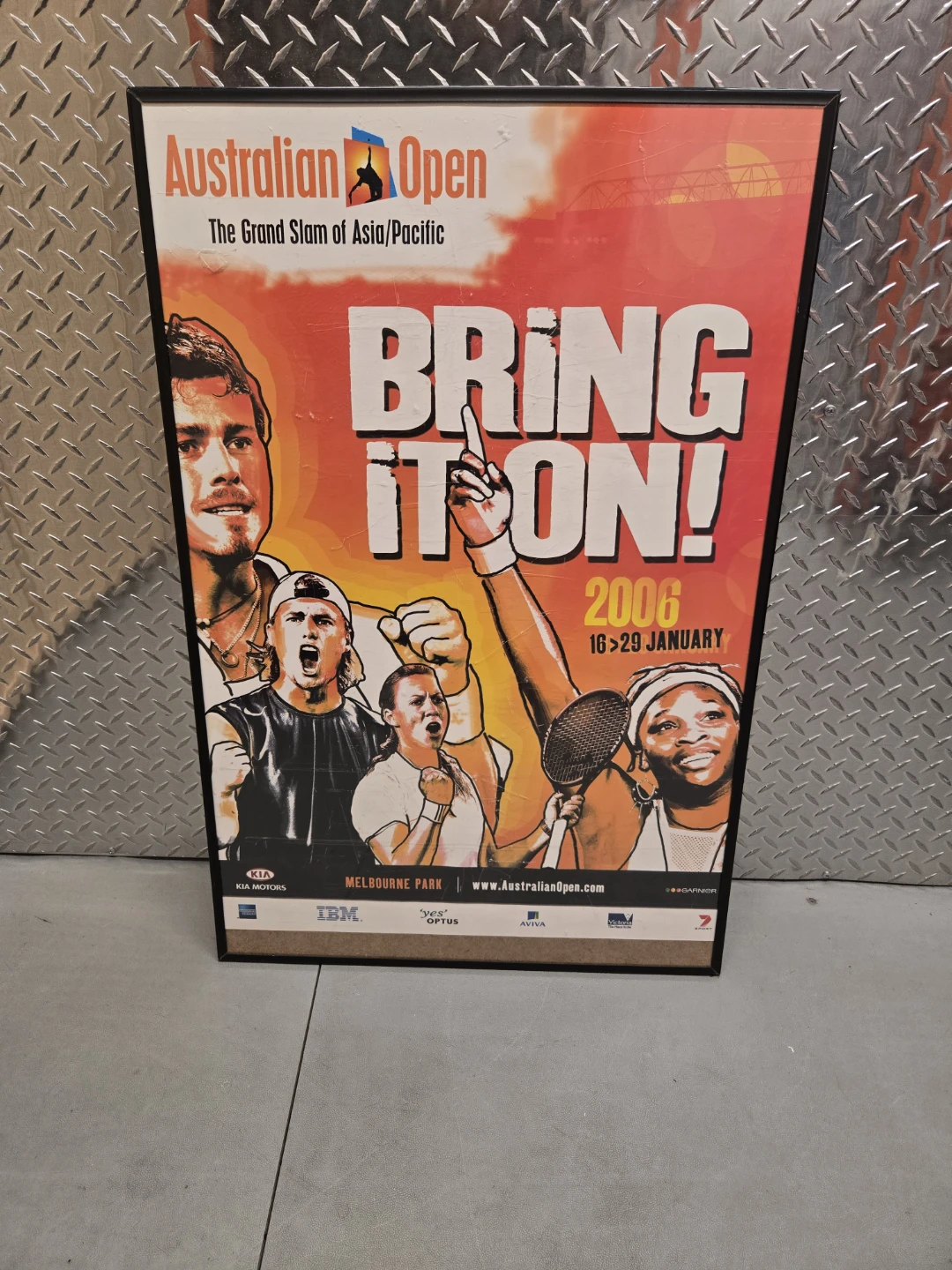 Vintage 2006 Australian Open Tennis Poster - Bring It On!
