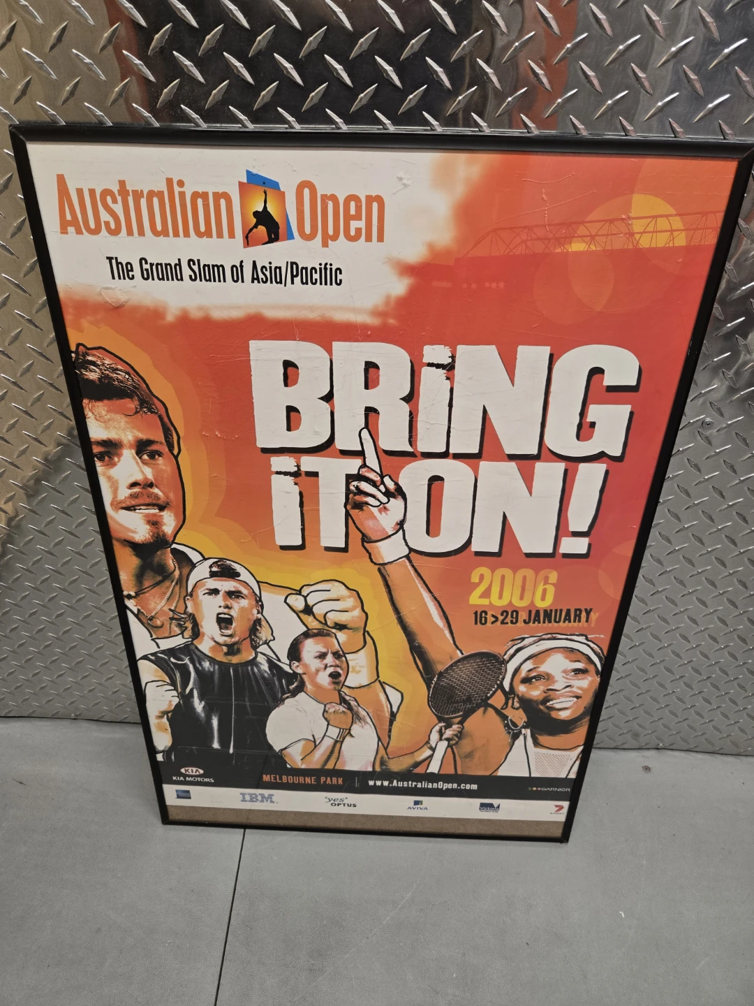 Vintage 2006 Australian Open Tennis Poster - Bring It On! - photo 2