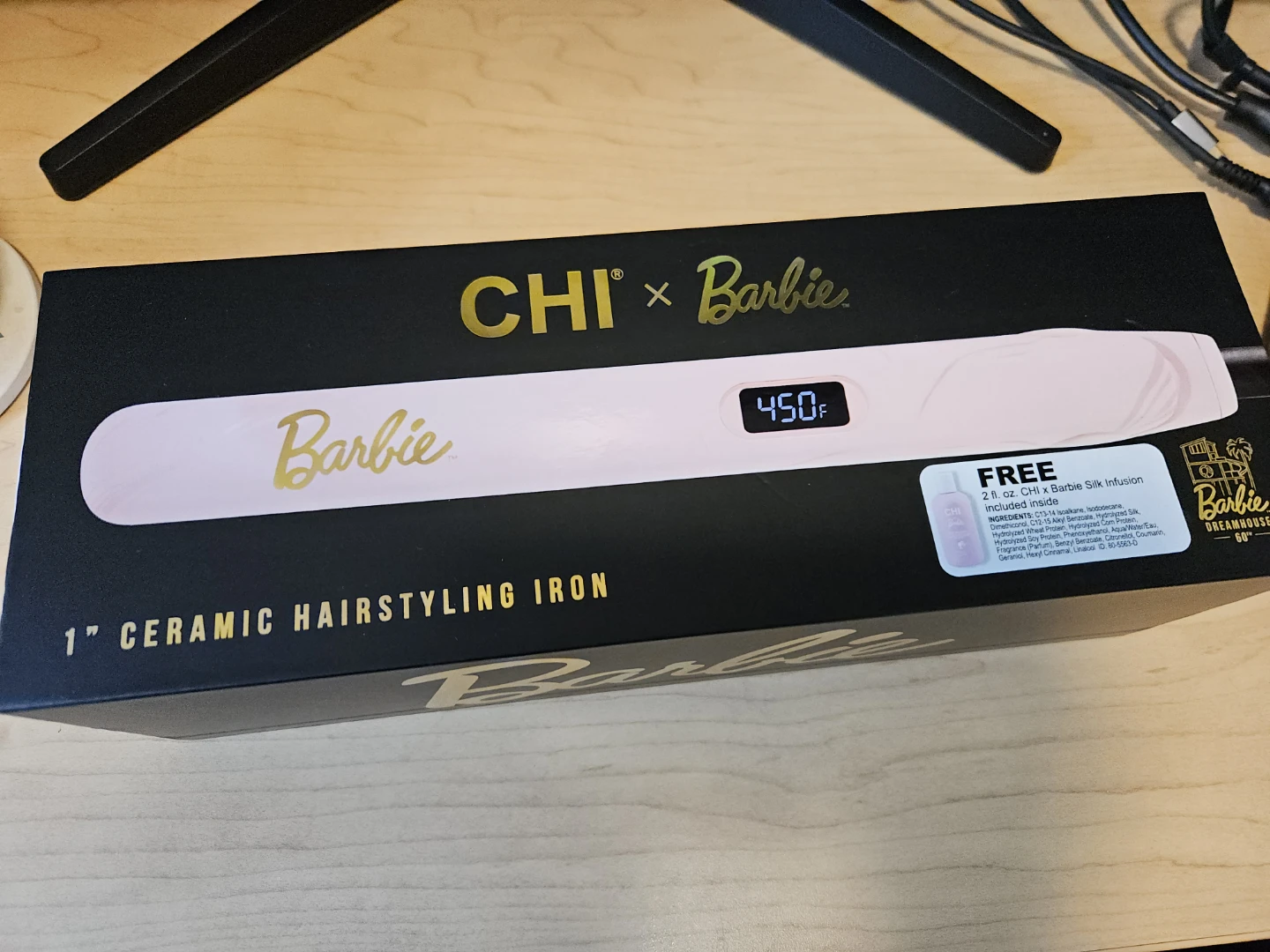 Brand New CHI x Barbie 1" Ceramic Hairstyling Iron