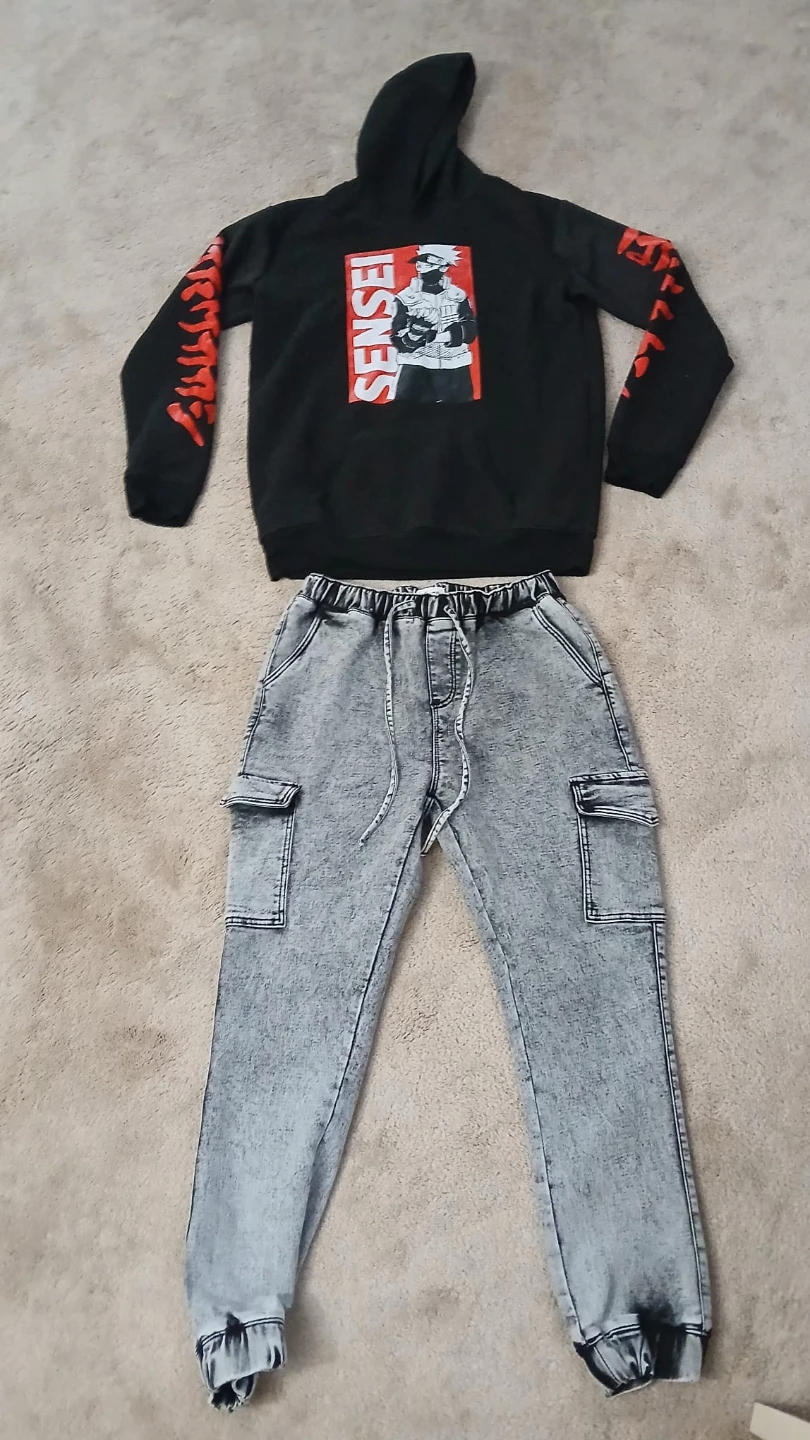 Sensei Kakashi Anime Hoodie Unisex (XL)/Cargo pants (L) - photo 3