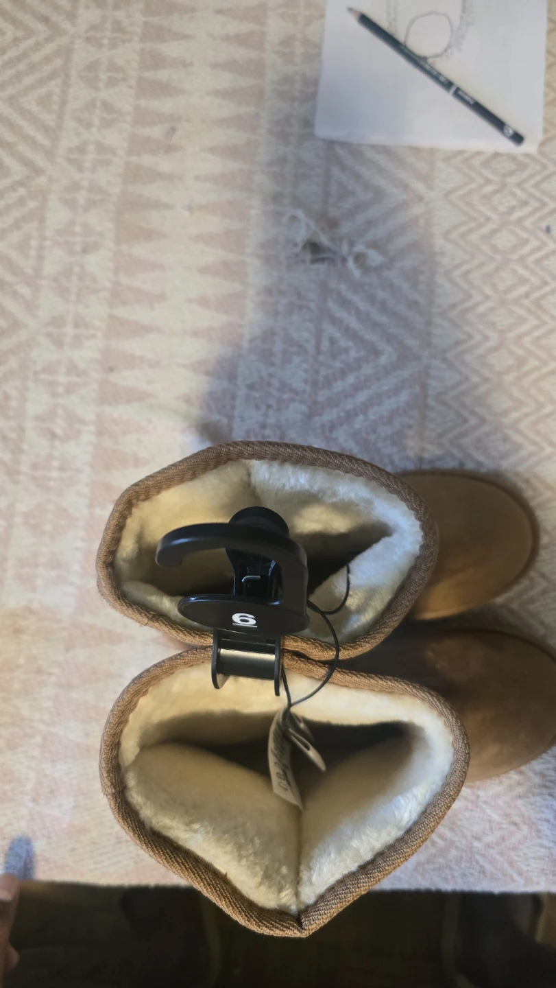 Brown Suede-like Boots with Sherpa Lining - photo 5