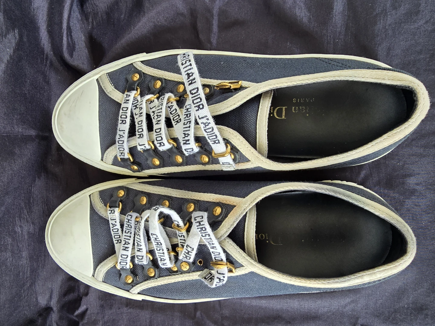 Christian Dior Canvas Sneakers - Size 38