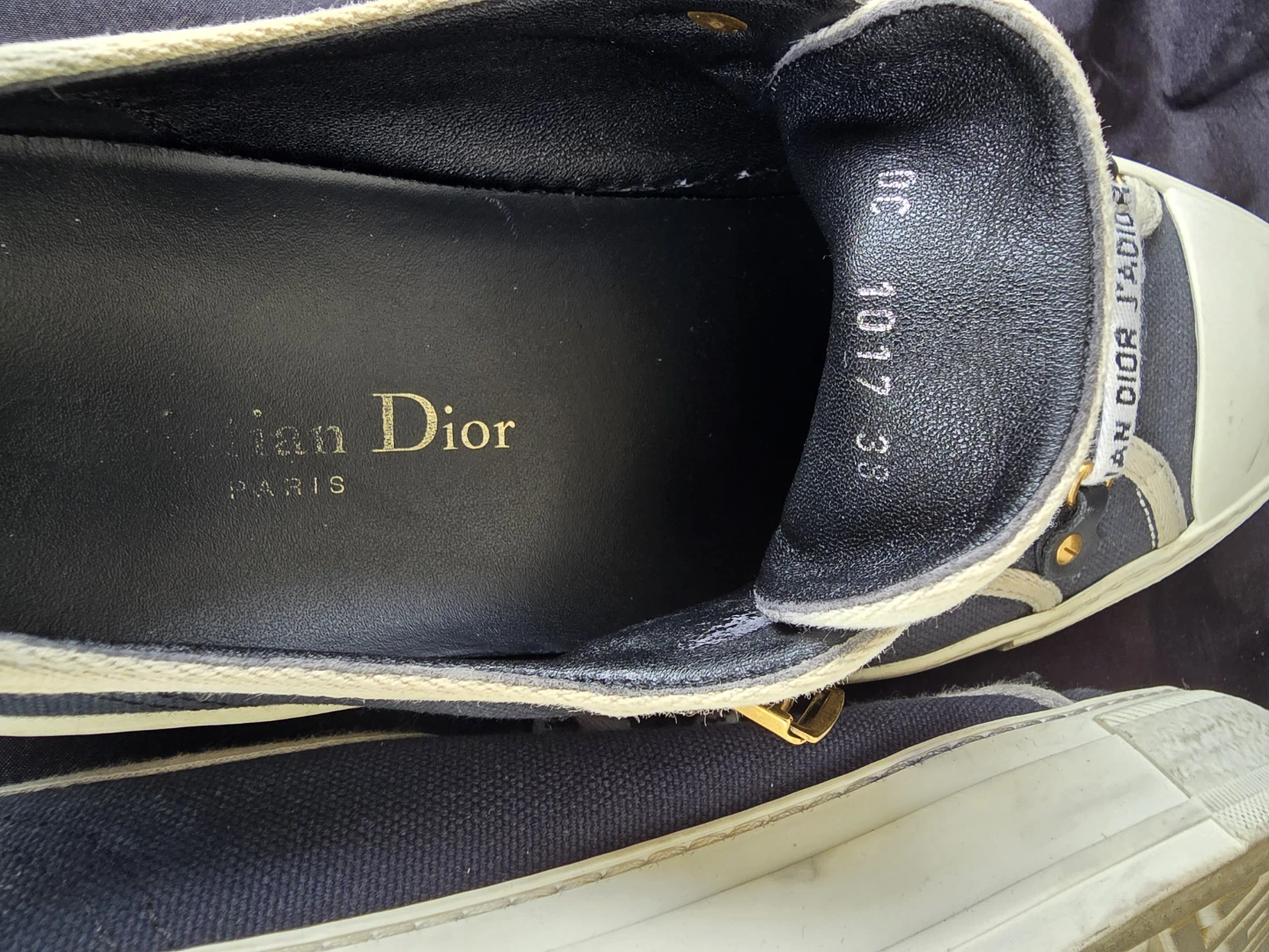 Christian Dior Canvas Sneakers - Size 38 - photo 3