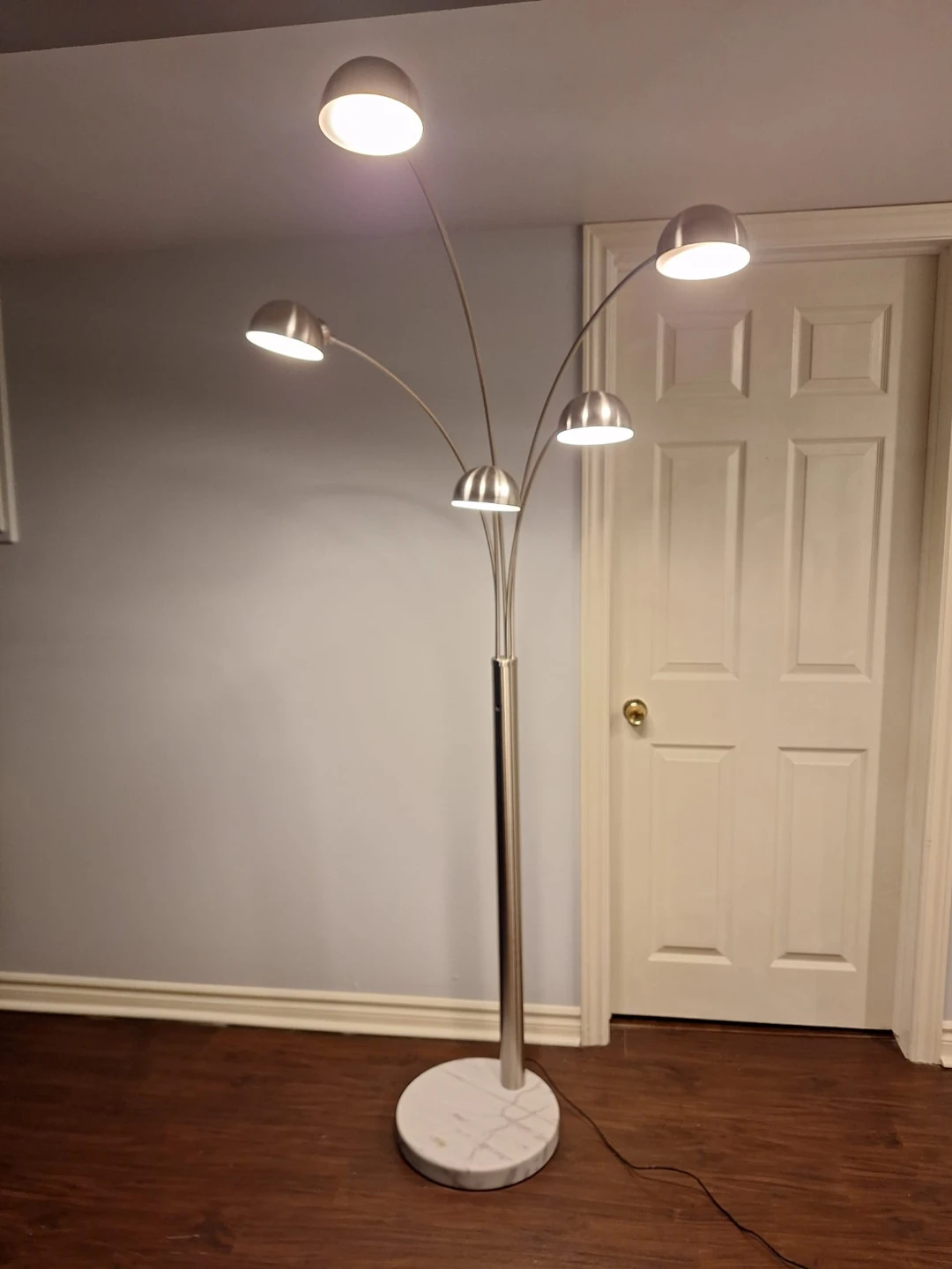 Arc Floor Lamp with Marble Base