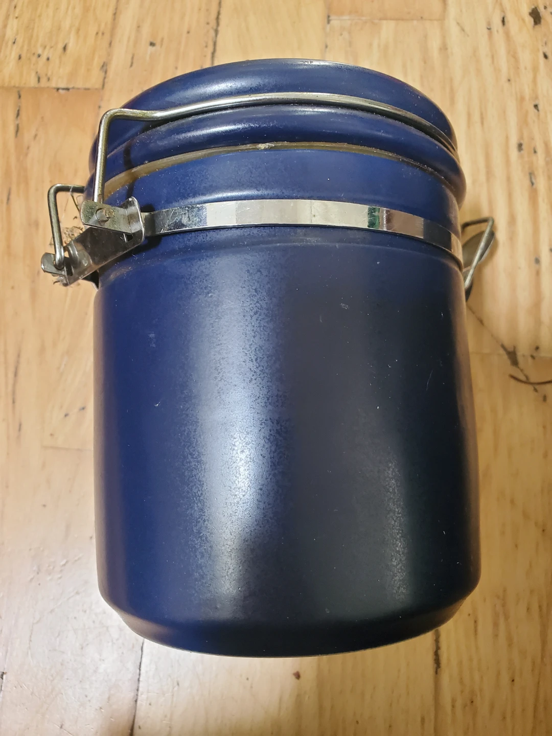 Blue Ceramic Storage Jar with Lid - photo 2
