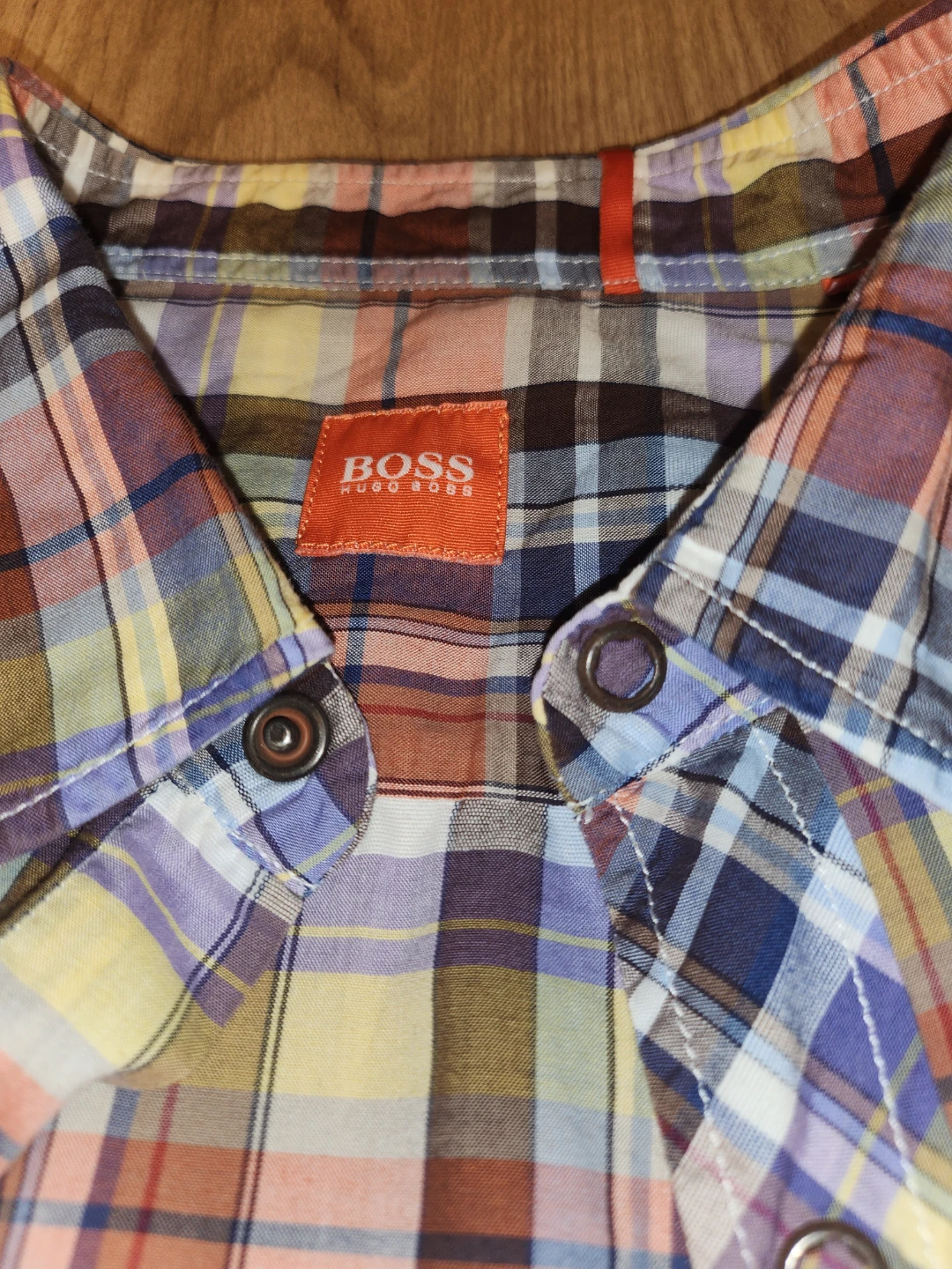 BOSS Hugo Boss Plaid Short Sleeve Button-Up Shirt - photo 2