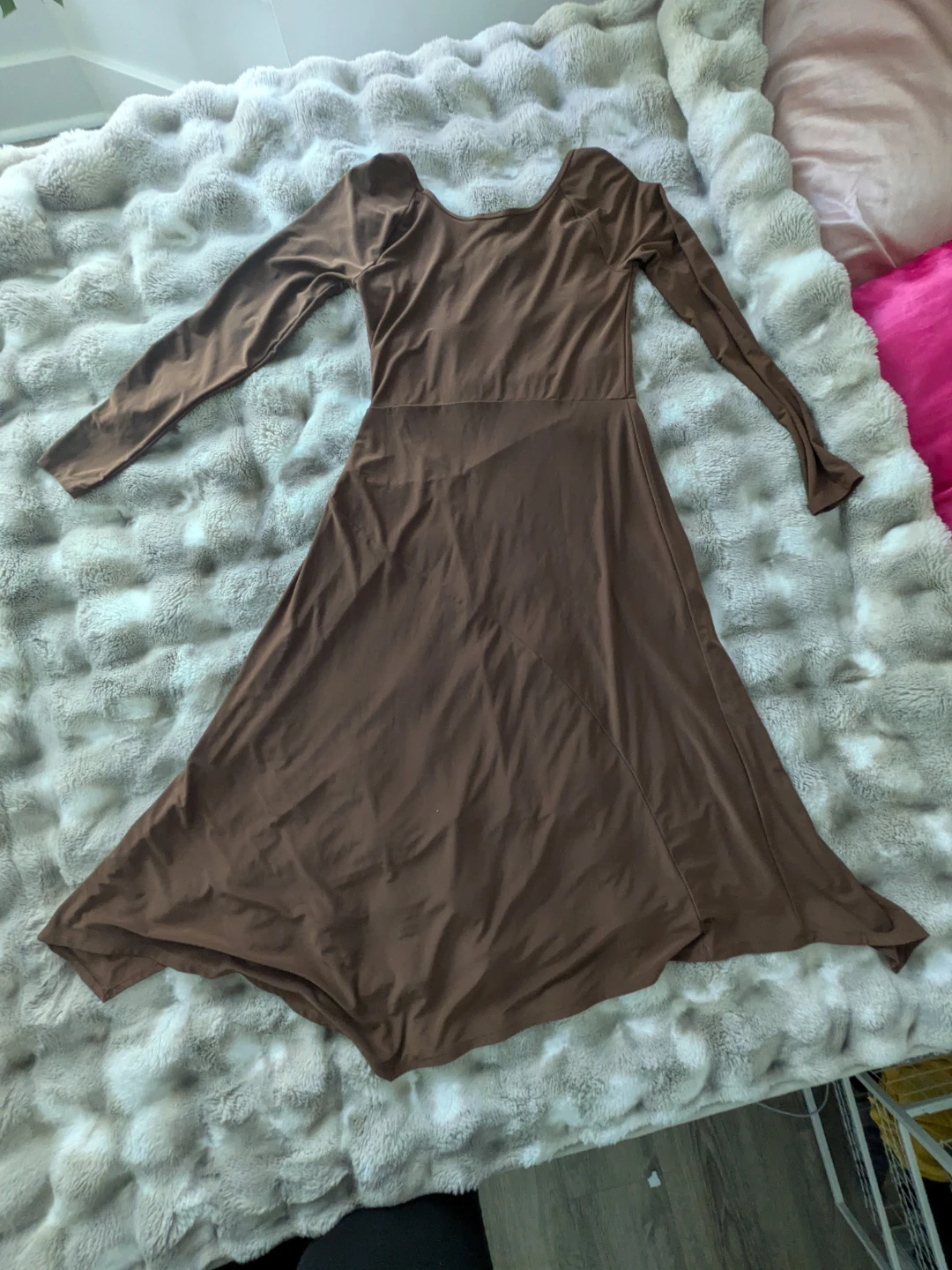 Wilfred Brown Long Sleeve Midi Dress - photo 4