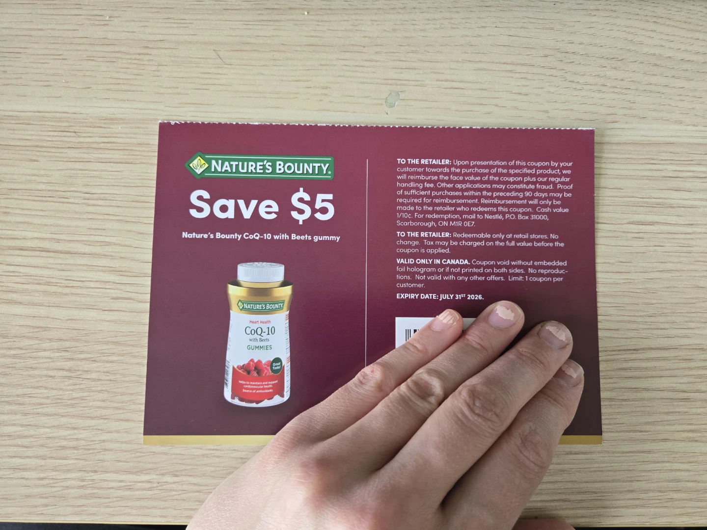 Nature's Bounty Save $5 Coupon