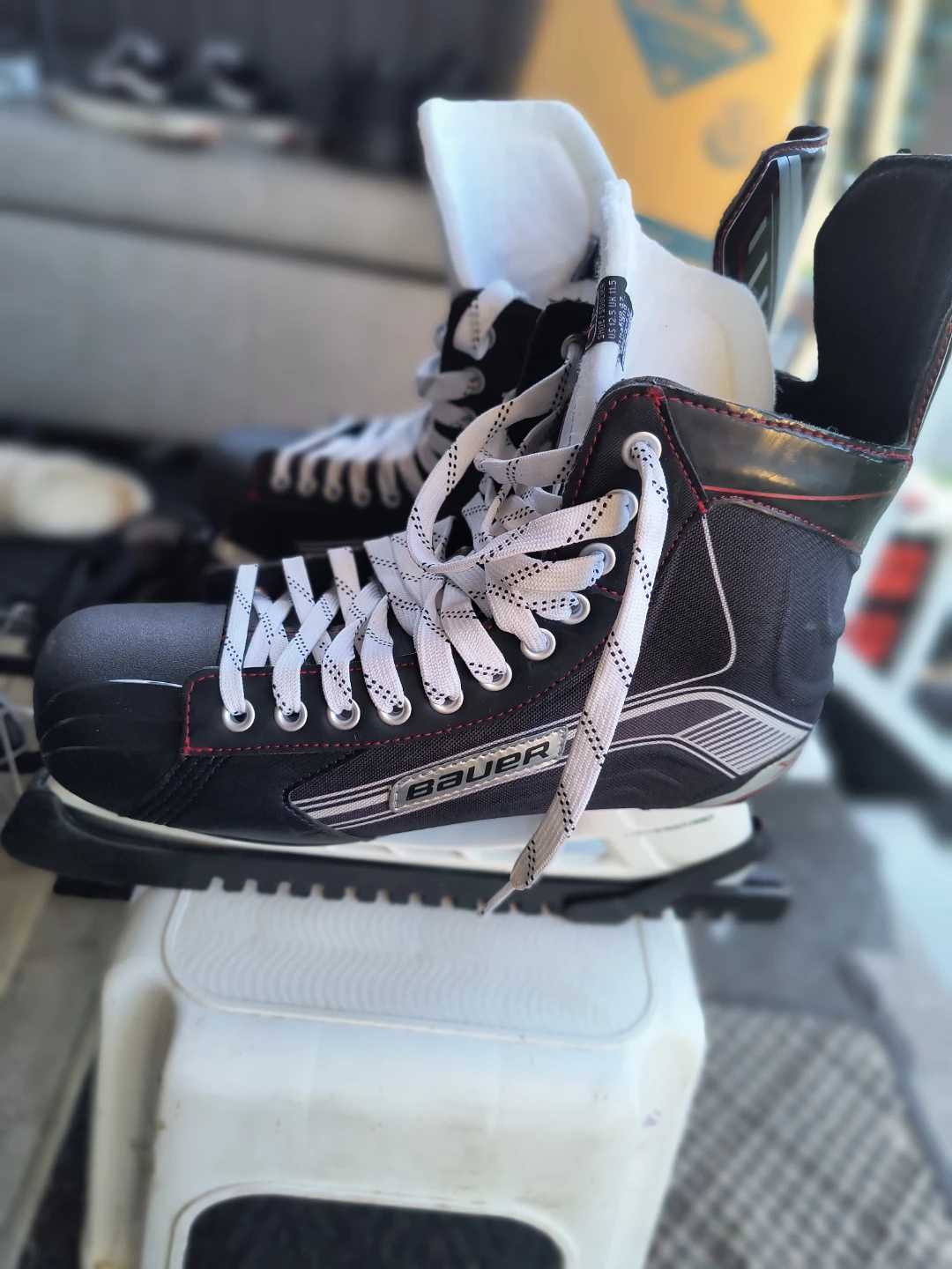Bauer Hockey Skates and Helmet