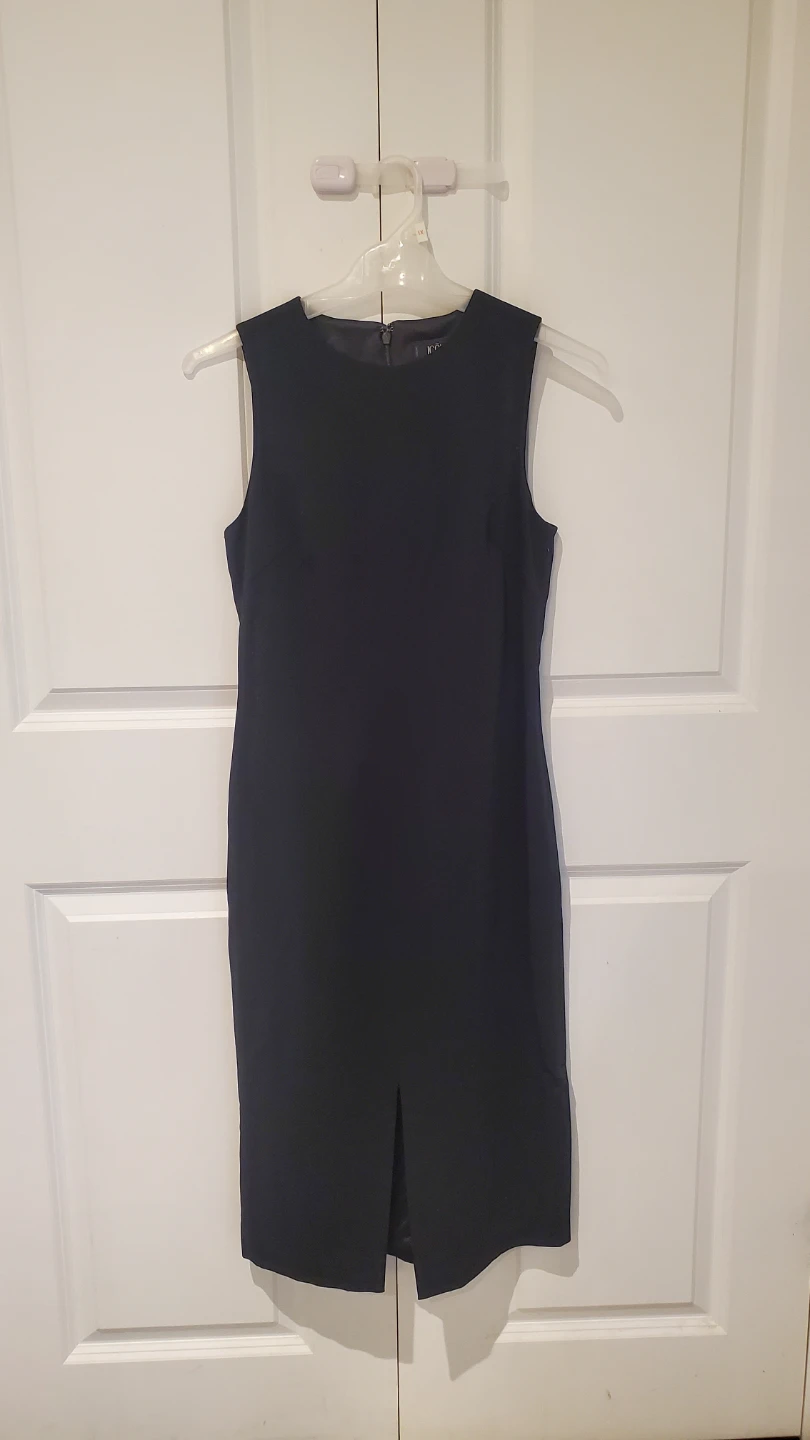 Sleeveless Sheath Dress with Front Slit
