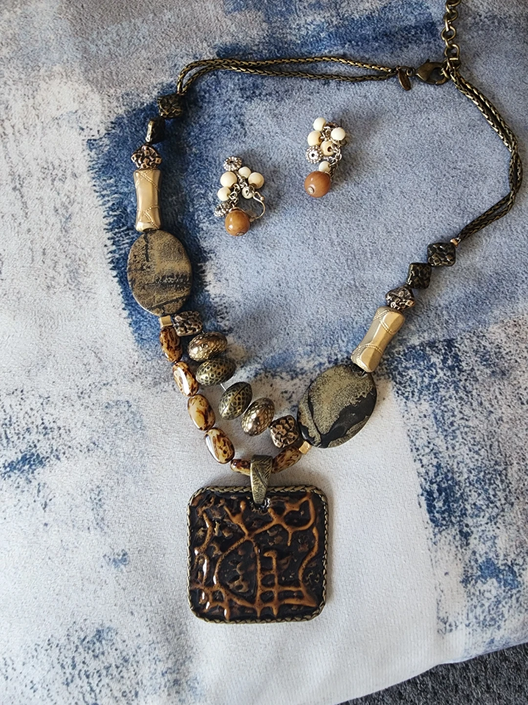 Chico's Beaded Necklace and Earring Set - photo 3