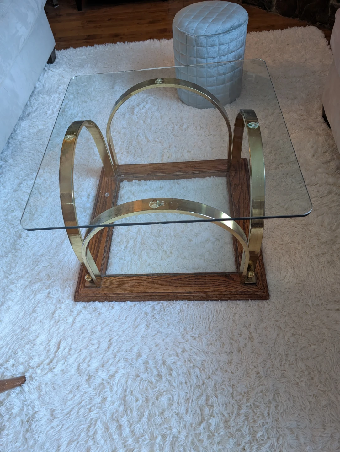 Heavy thick glass coffee table - photo 5
