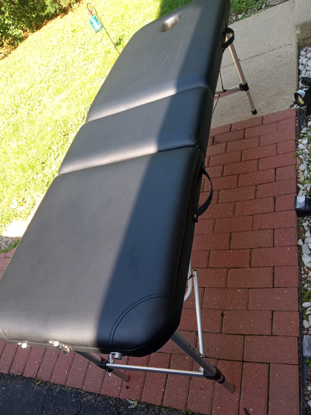 Black Folding Massage Table with Face Cradle - photo 3