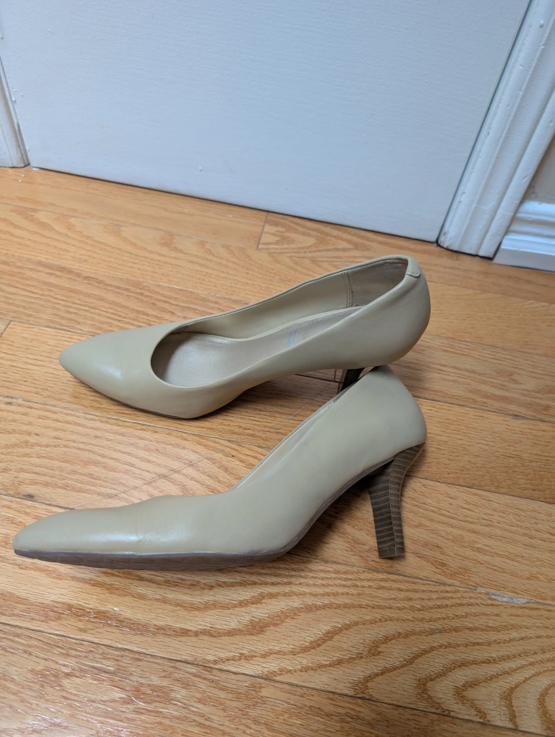 Leather Rockport Beige Heels Size 8.5 - photo 2