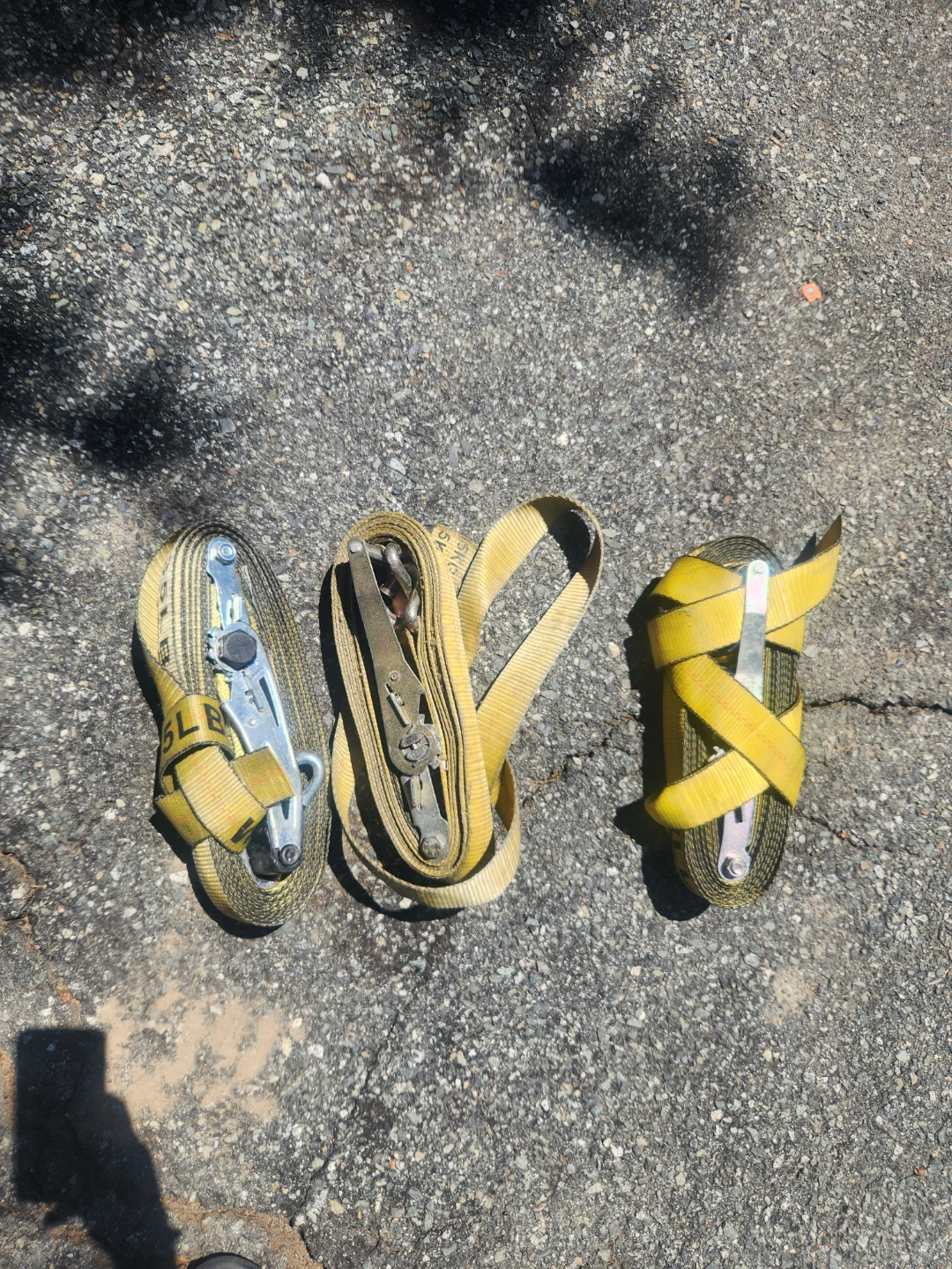 3 Ratchet Tie-Down Straps