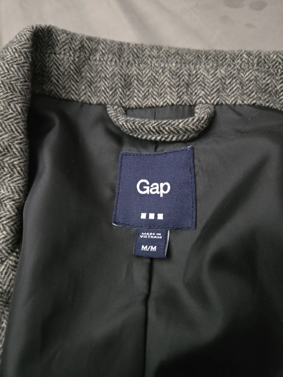 Gap Men's Grey Tweed Blazer - Size M - photo 2