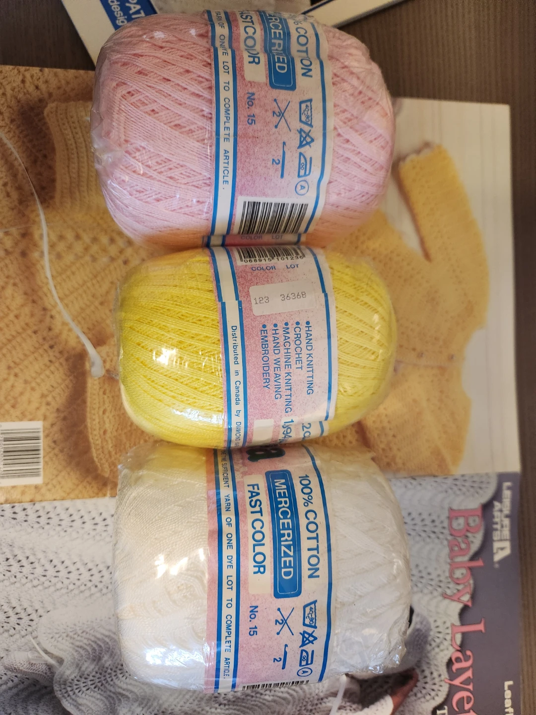 3 Skeins of 100% Cotton Mercerized Yarn - photo 2