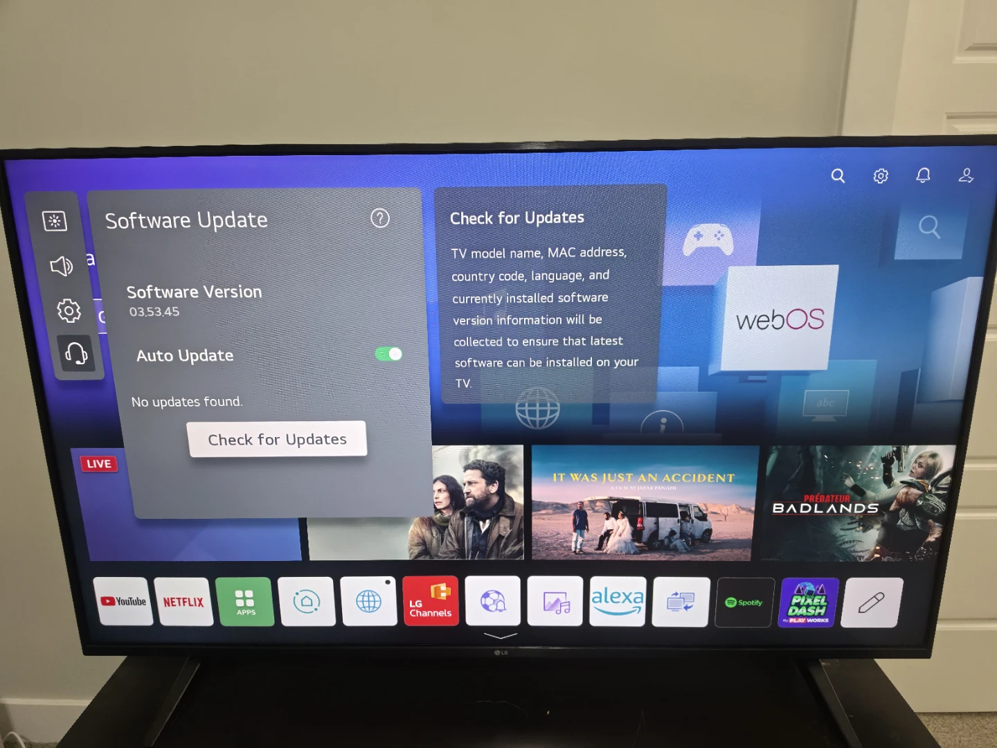 LG 55" 4K UHD Smart TV with Remote