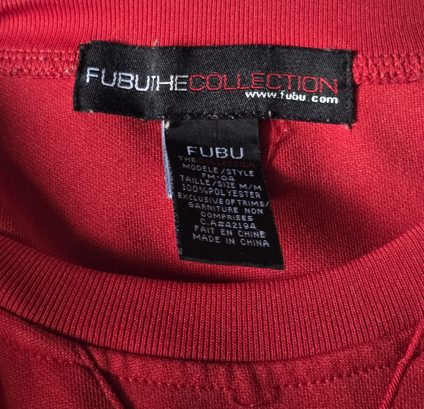 Vintage 2003 FUBU Red Jersey Authentic - photo 4