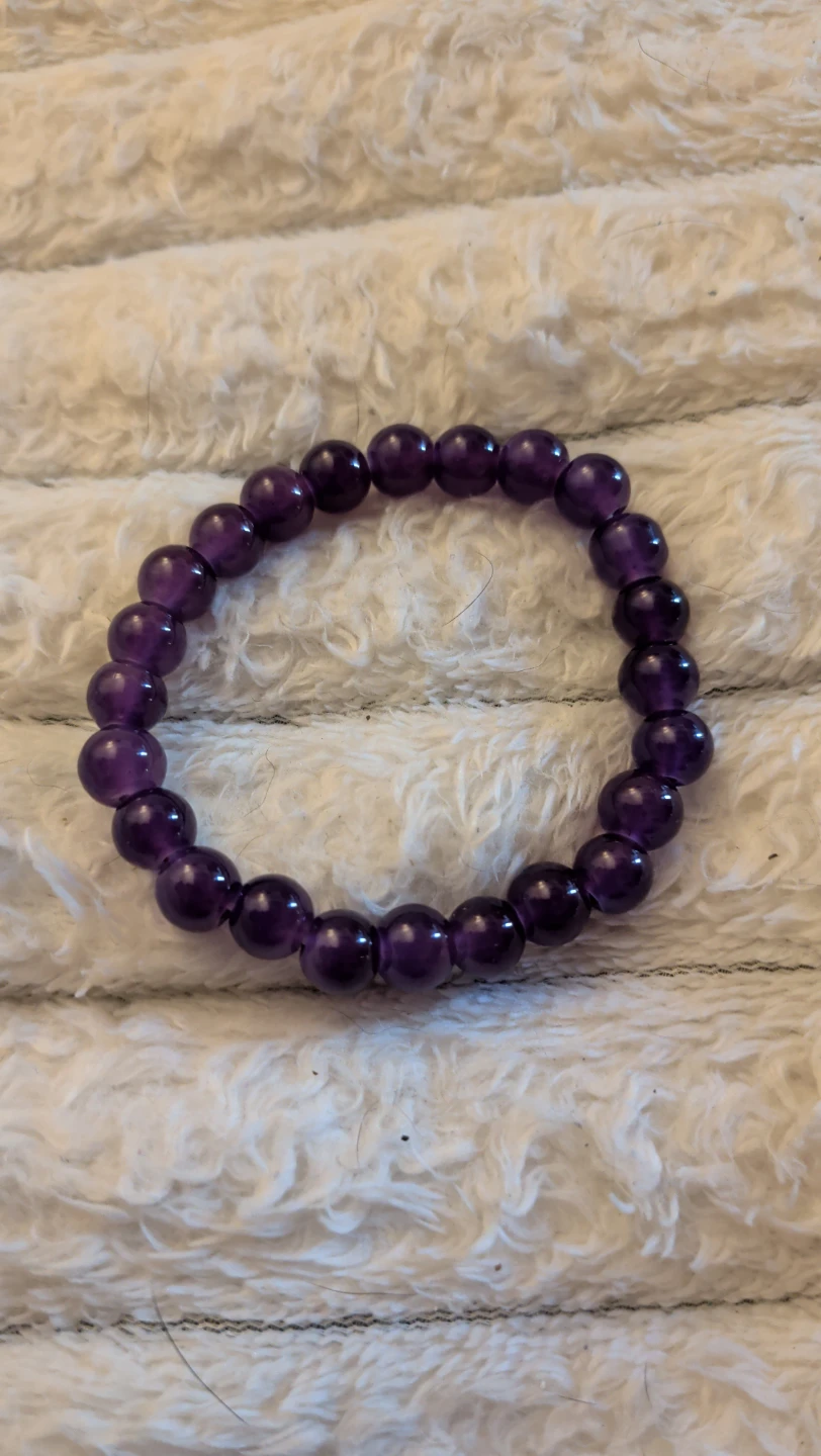 Amethyst Beaded Bracelet