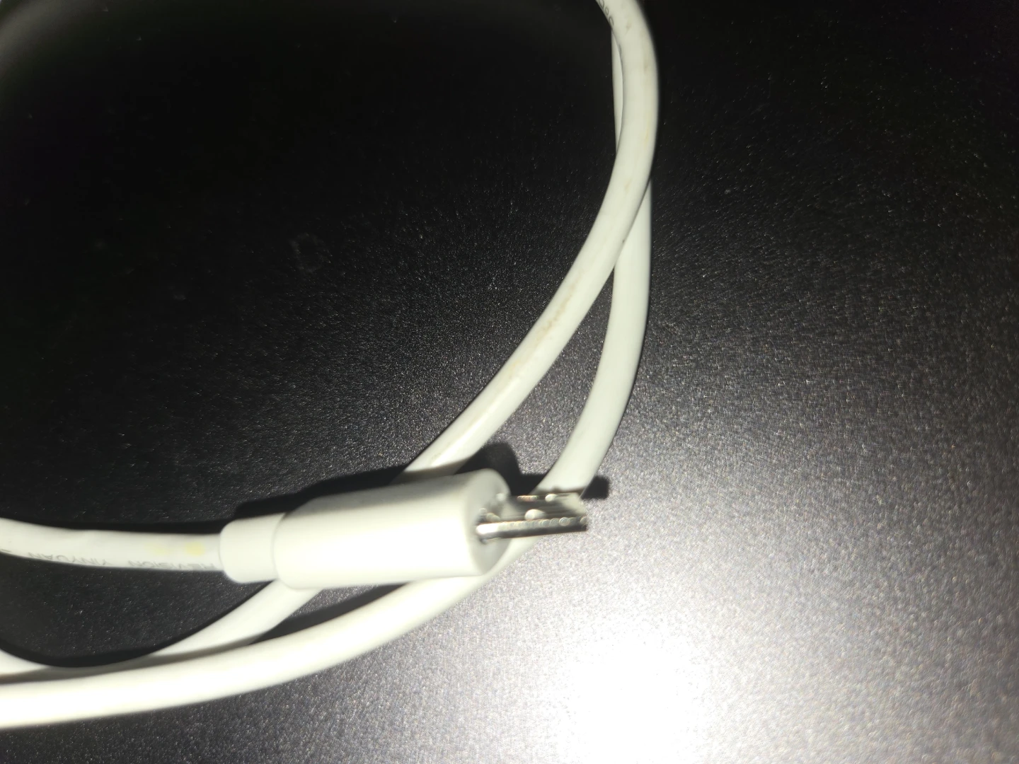 White USB Charging Cable -- end is coming out, see pics - photo 5