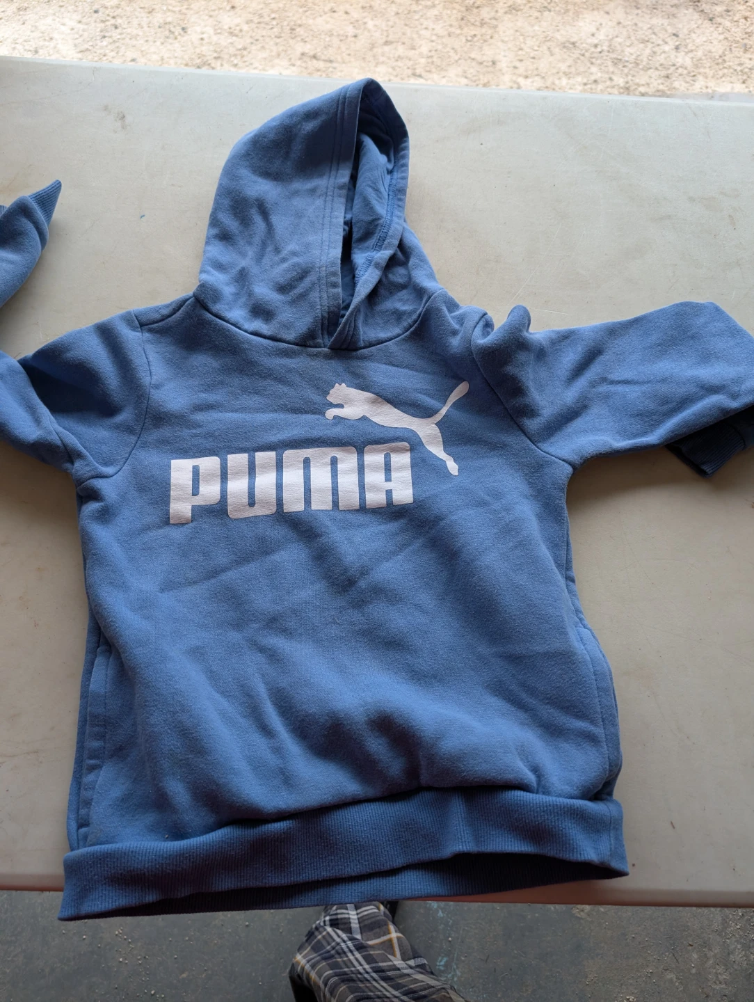 Puma Kids Blue Hoodie Size 7