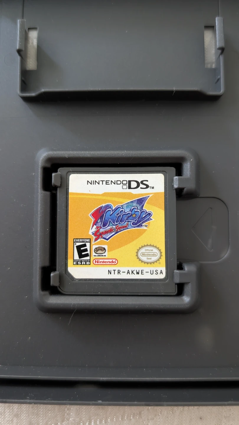 DS GAME - NINTENDO; KIRBY SQUEAK SQUAD (cart + replacement case)
