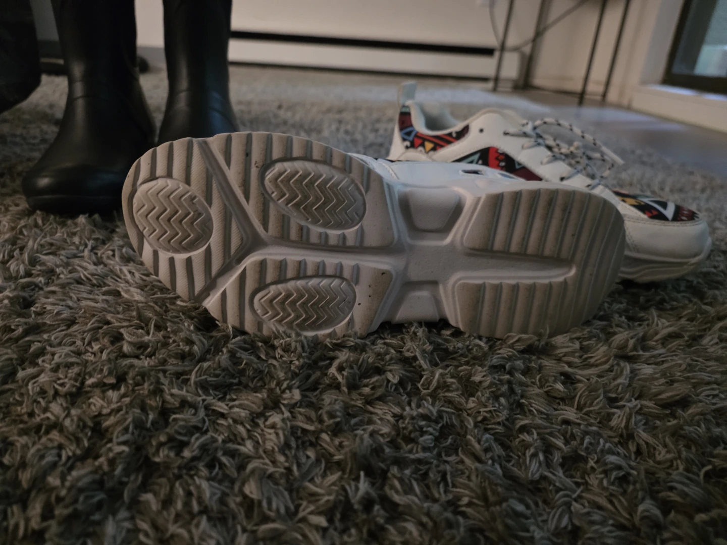 White & Colourful Patterned Sneakers - photo 4
