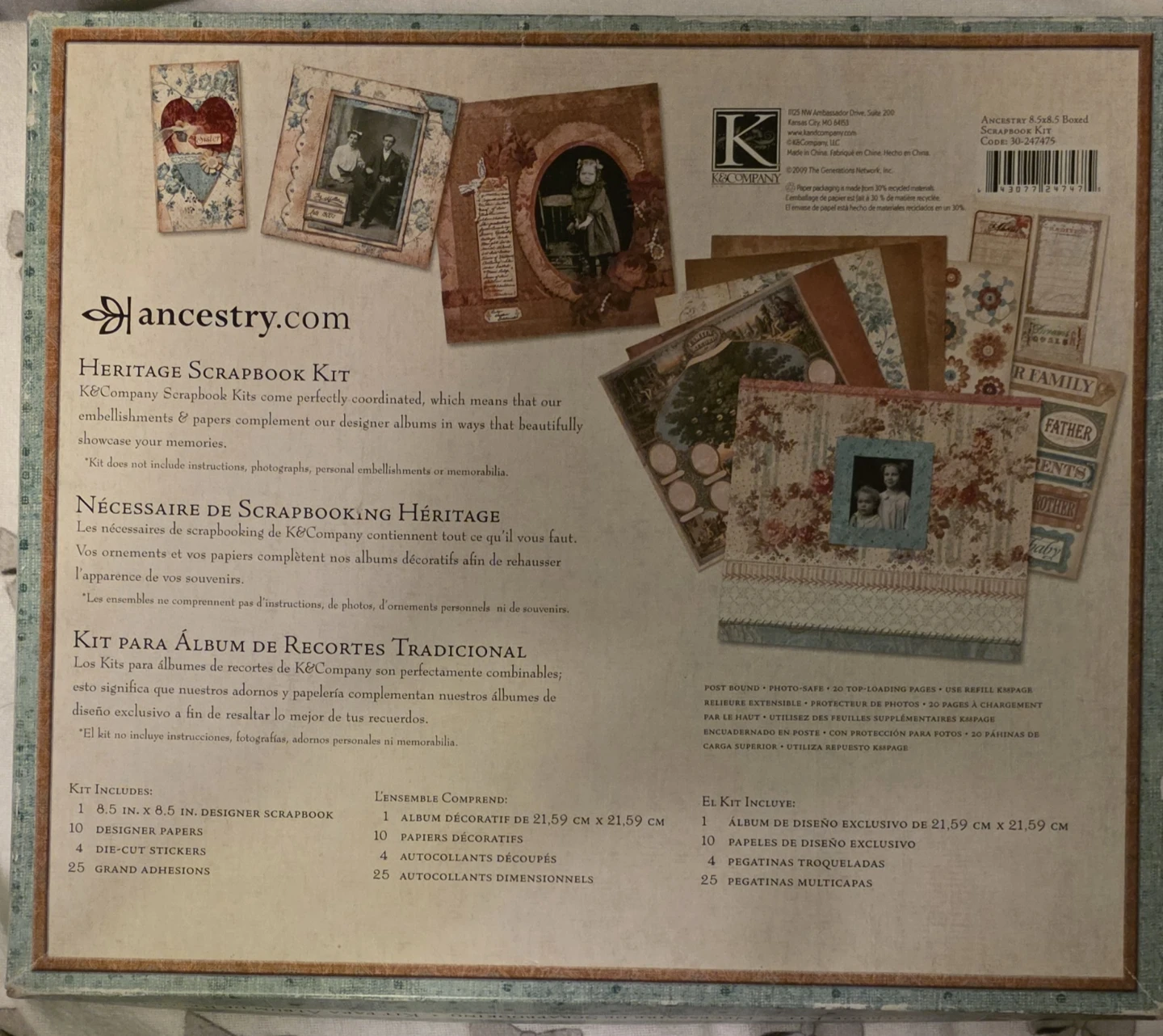Ancestry Heritage Scrapbook Kit - photo 2