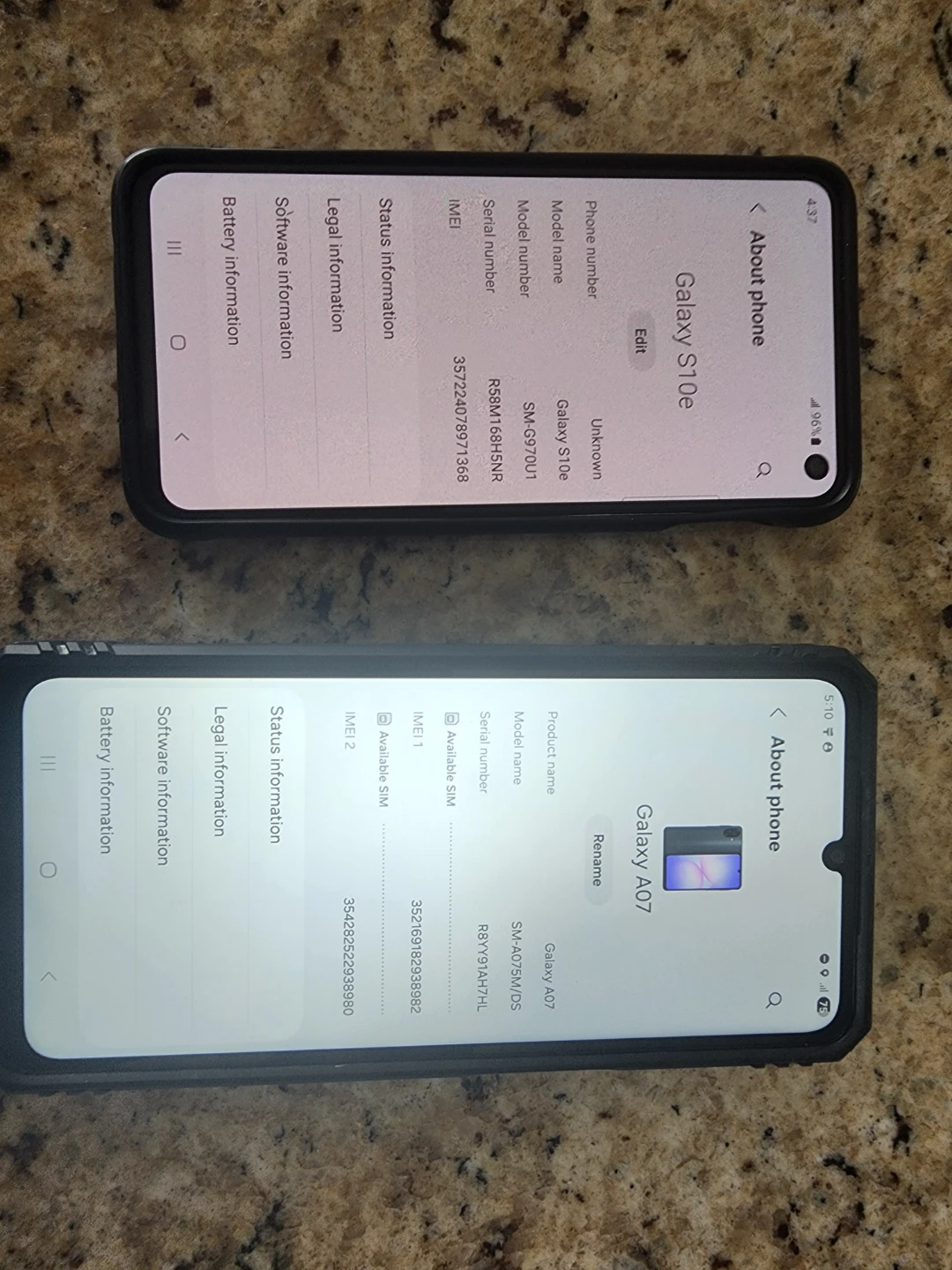 Samsung Galaxy A07 and S10e Smartphones - photo 3