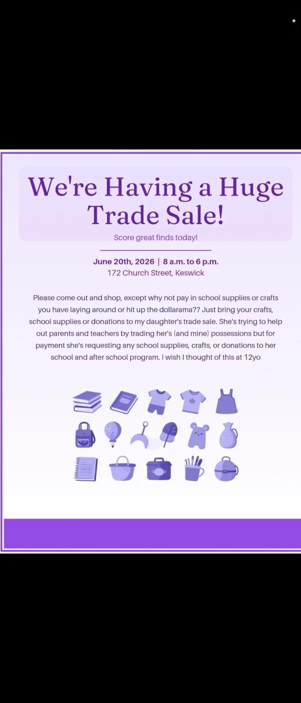 Huge Trade Sale in Keswick - June 20th, 2026