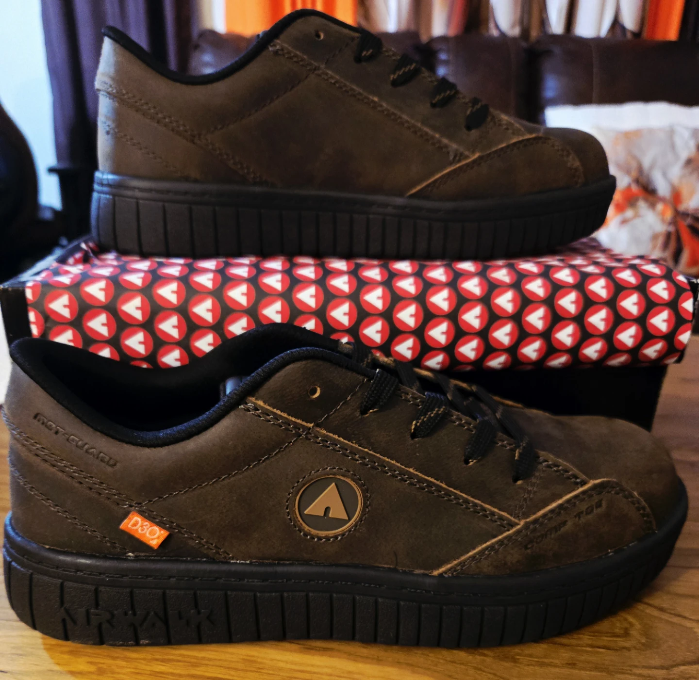 Airwalk Brown Leather Sneakers