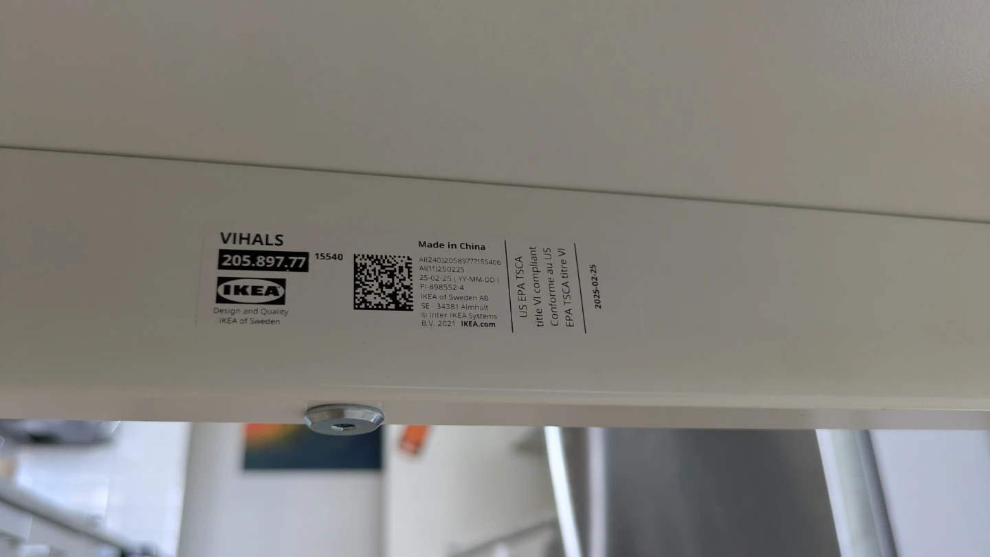 IKEA VIHALS White Dining Table - photo 3