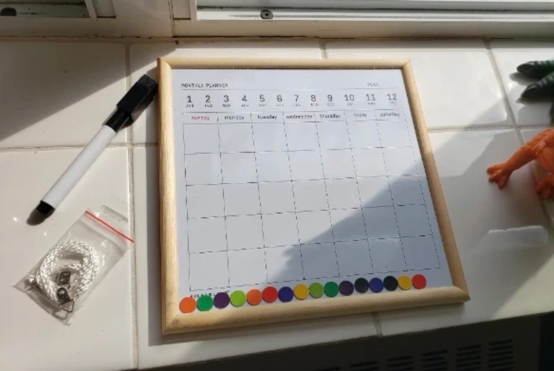 Monthly Planner Whiteboard with Marker - photo 2