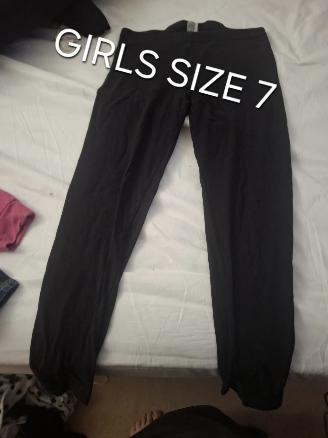 Black Girls Leggings Size 7