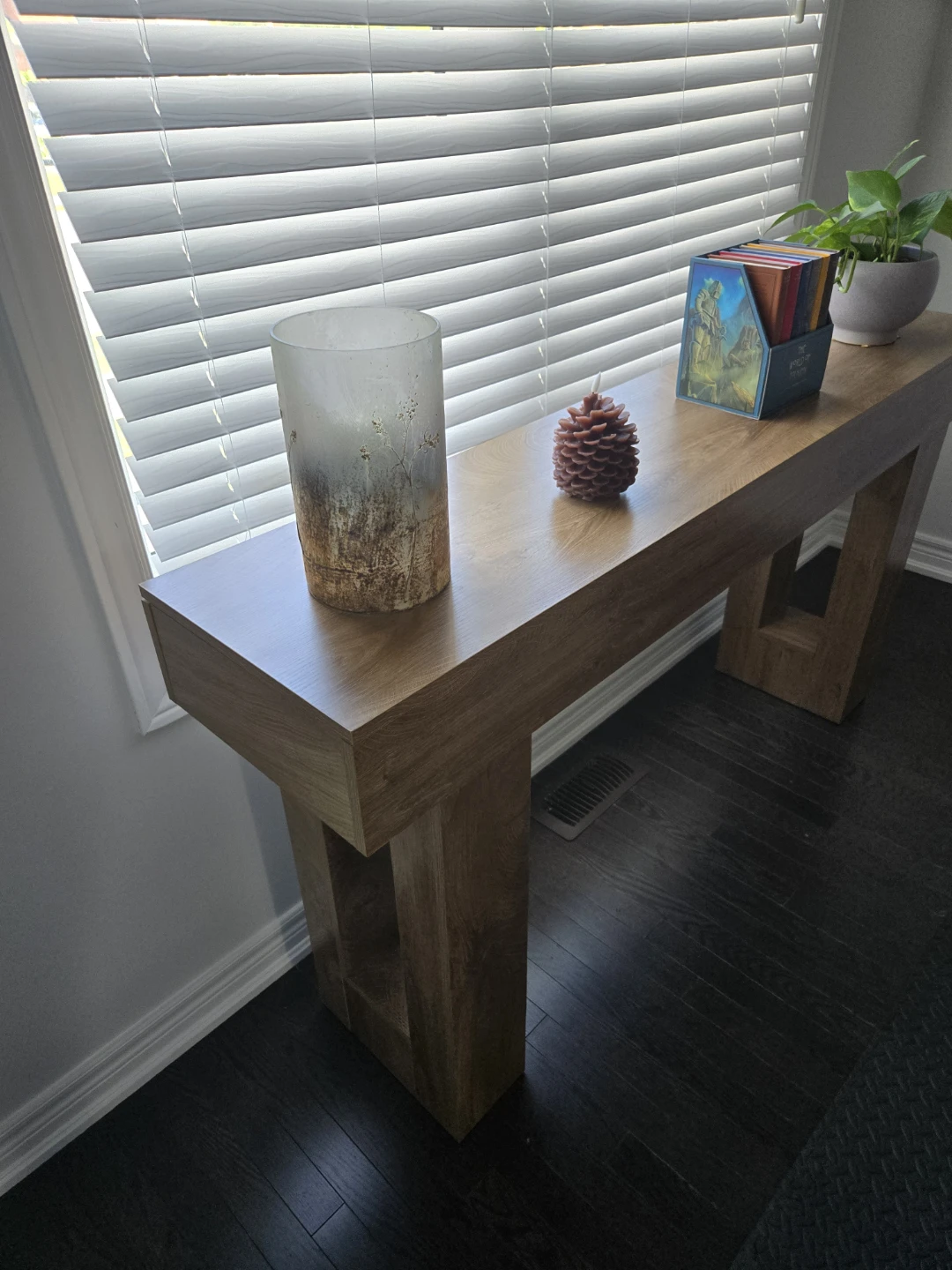 Wooden Console Table 63" - photo 3