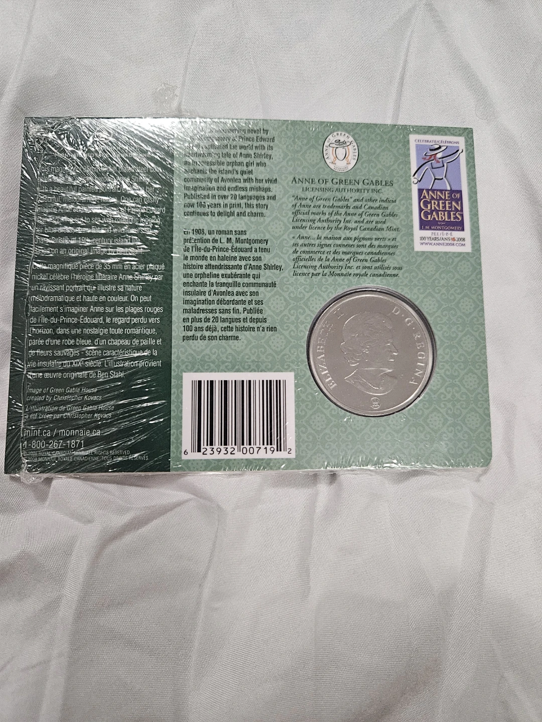 Canada 2008 Anne of Green Gables 25 Cent Coin - photo 2