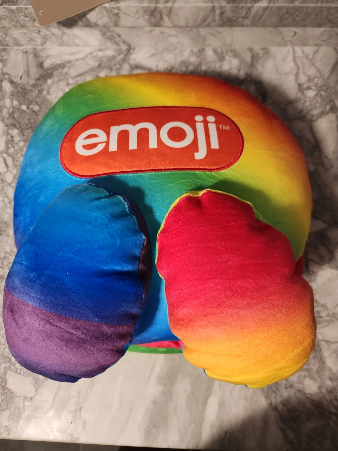 Emoji Fluffy Rainbow Plush Toy - photo 2