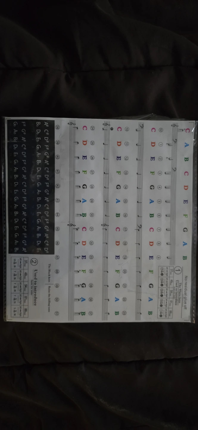 Piano Keyboard Sticker Sheet - photo 2