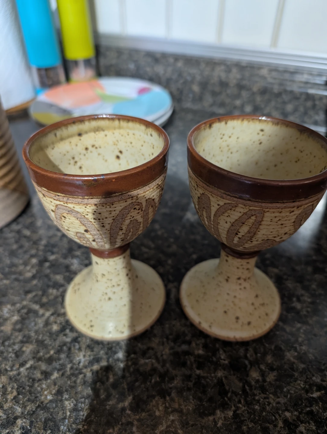 Pottery goblets - photo 2