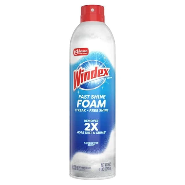 Windex Fast Shine Foam Glass Cleaner Spray
