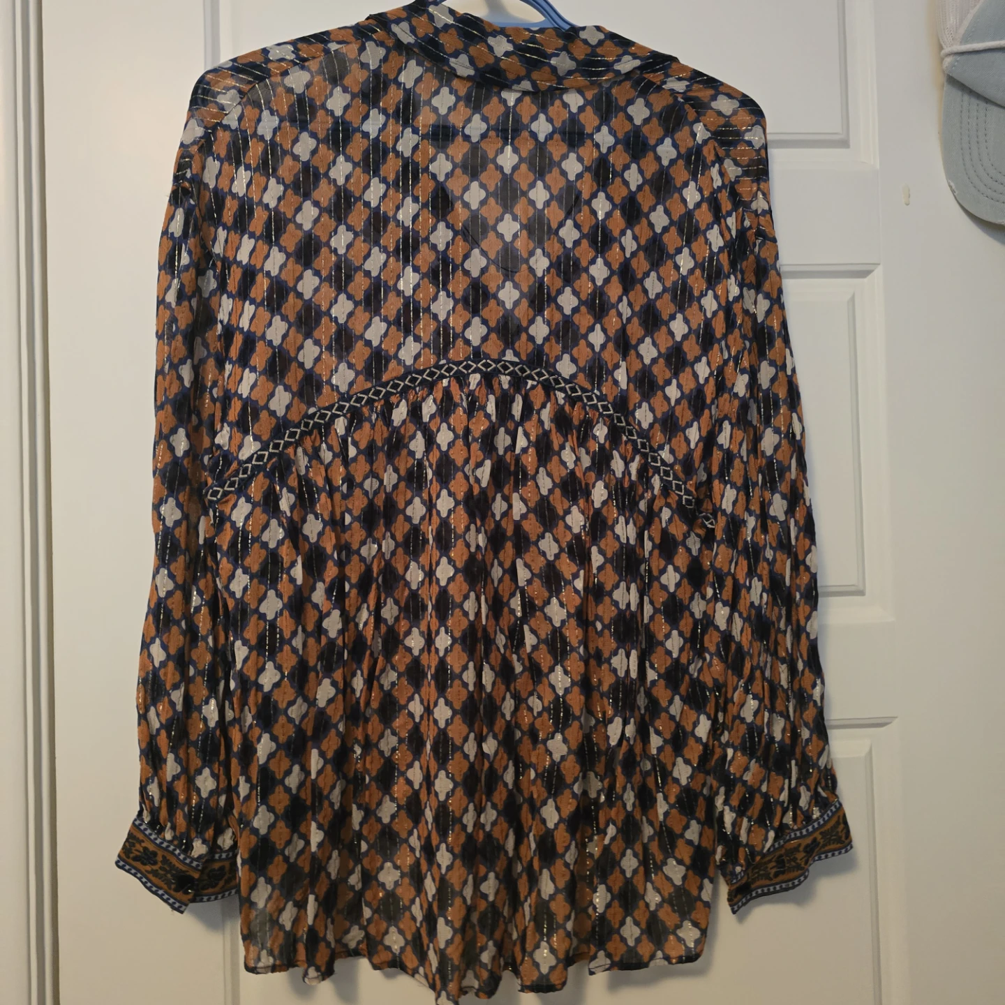 Zara Woman Sheer Long Sleeve Blouse - photo 3
