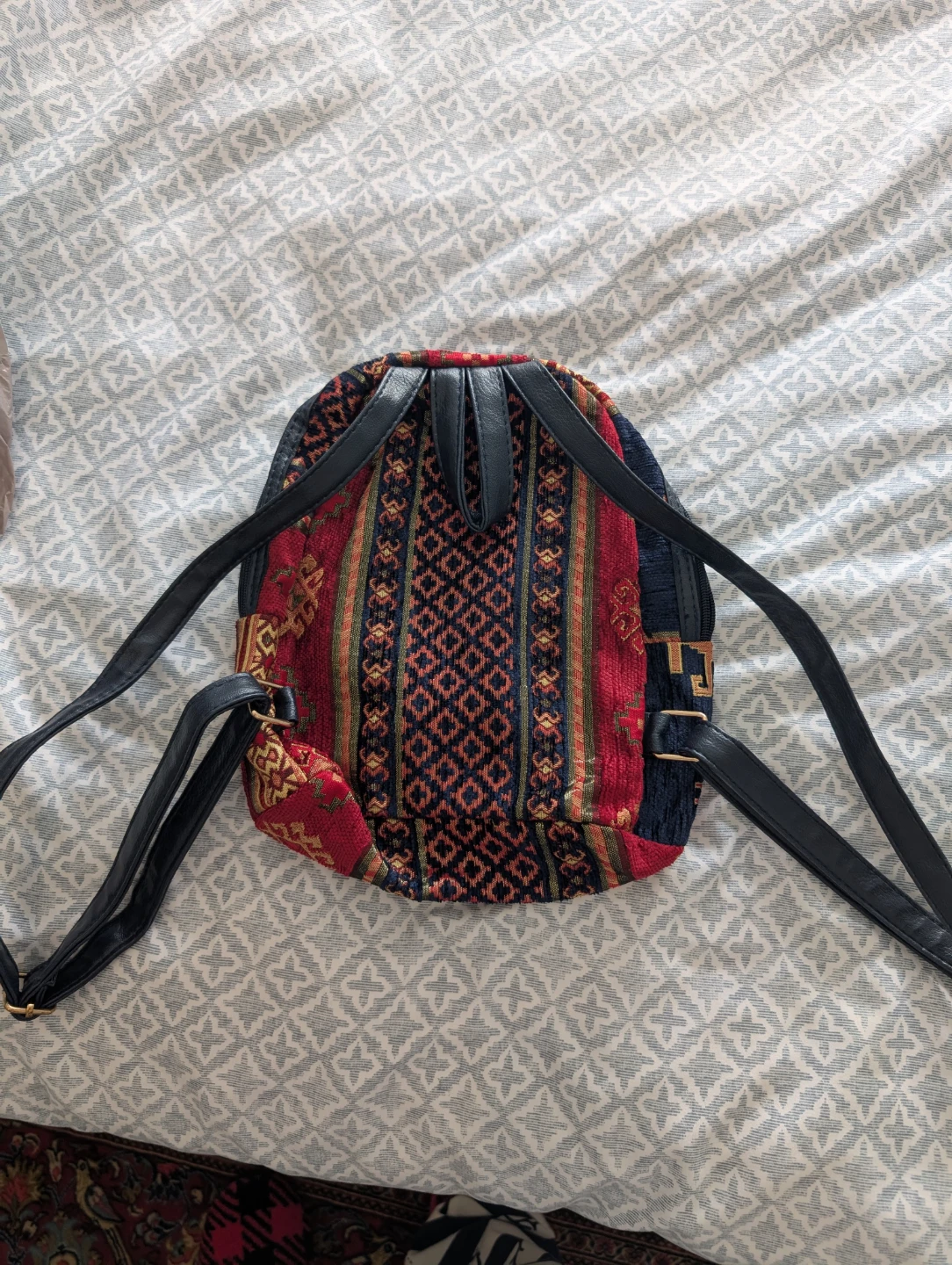 Boho Style Mini Backpack