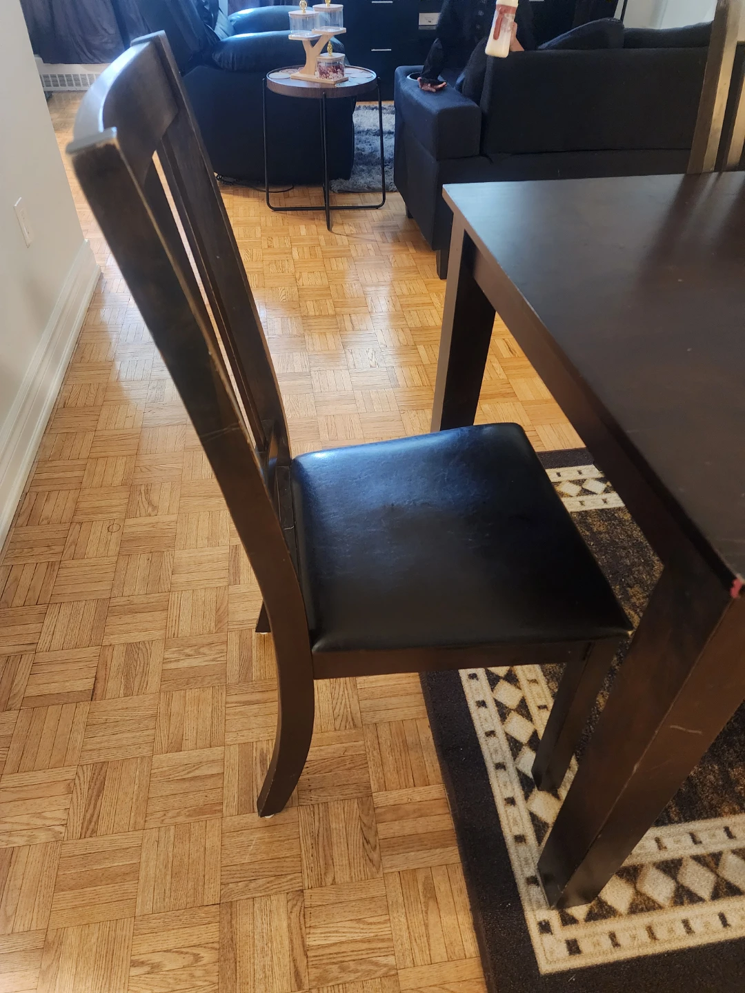 Wooden Dining Table and Chairs Set - photo 2
