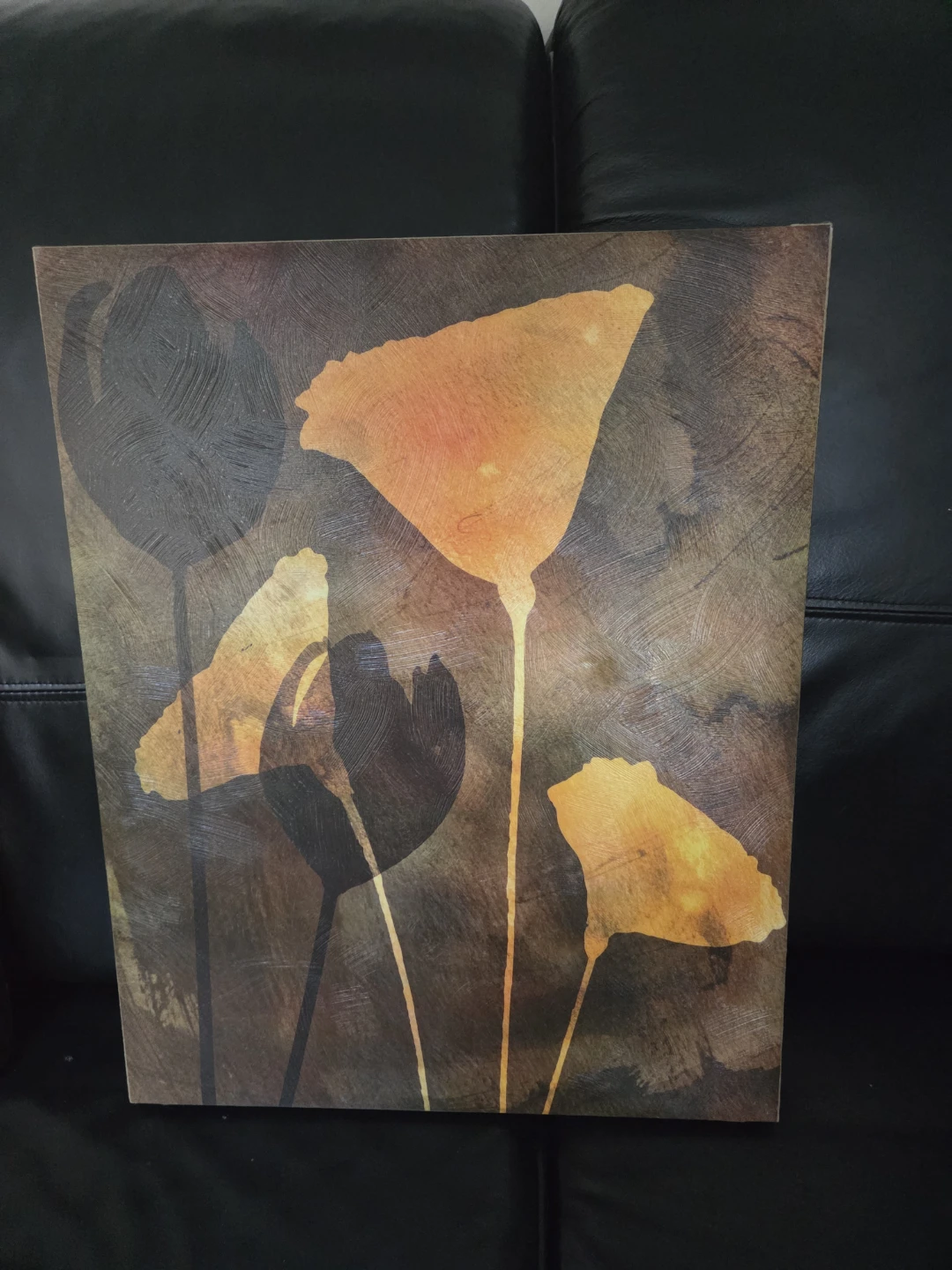 Set of 2 Floral Wall Art Canvases - photo 2