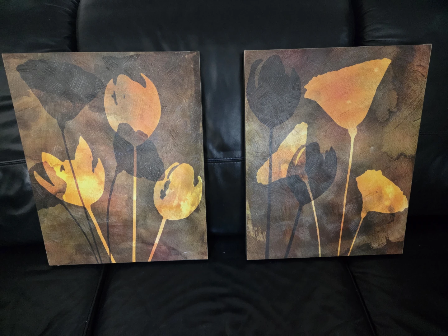 Set of 2 Floral Wall Art Canvases - photo 4