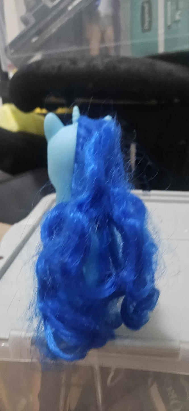 Blue Pony Toy with Pink Flower - photo 4