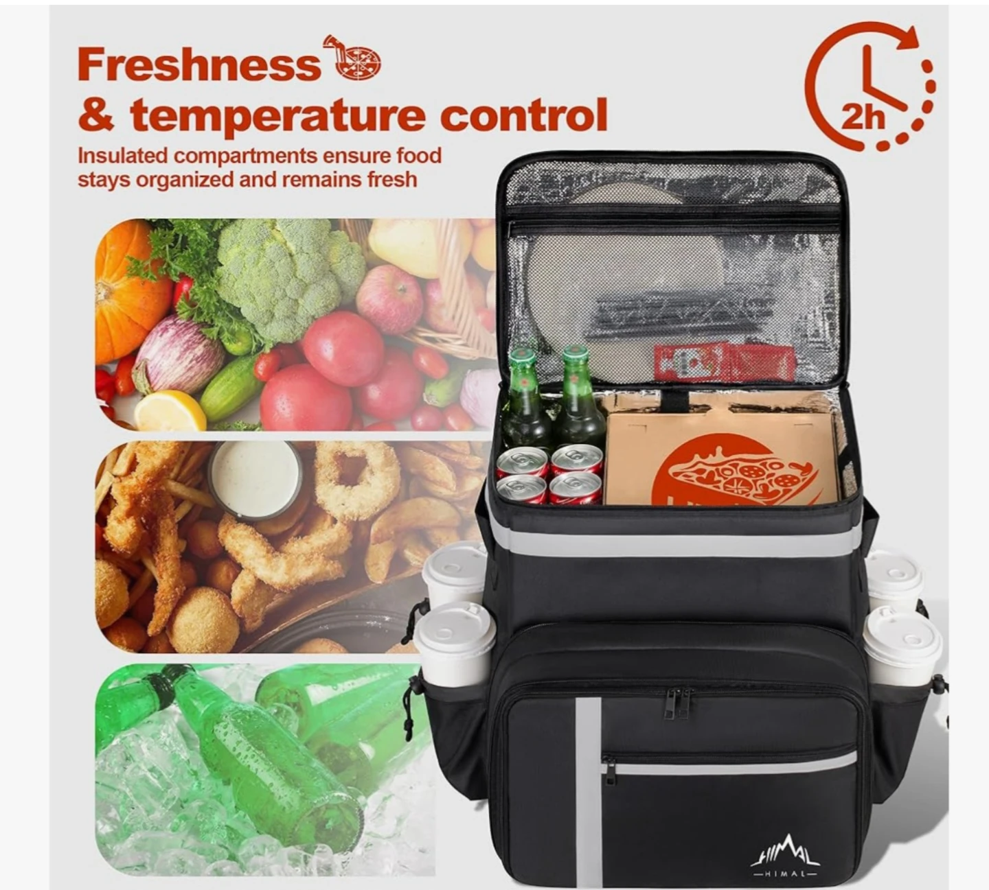 HIMAL Insulated Food Delivery Backpack - photo 3