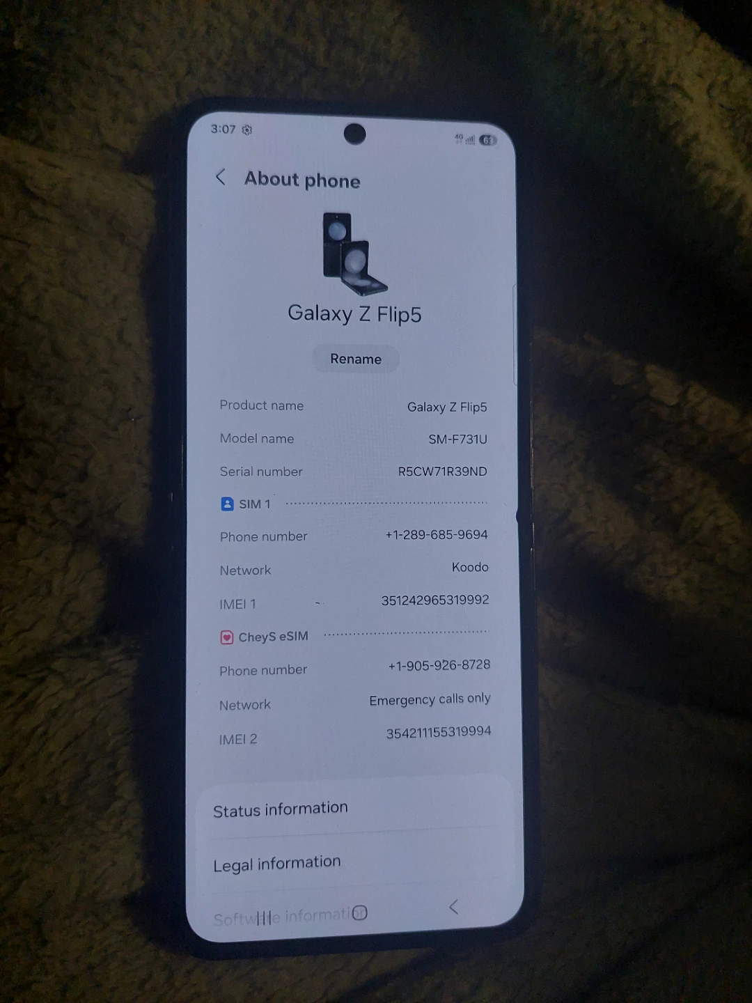 Samsung Galaxy Z Flip5 SM-F731U - photo 3