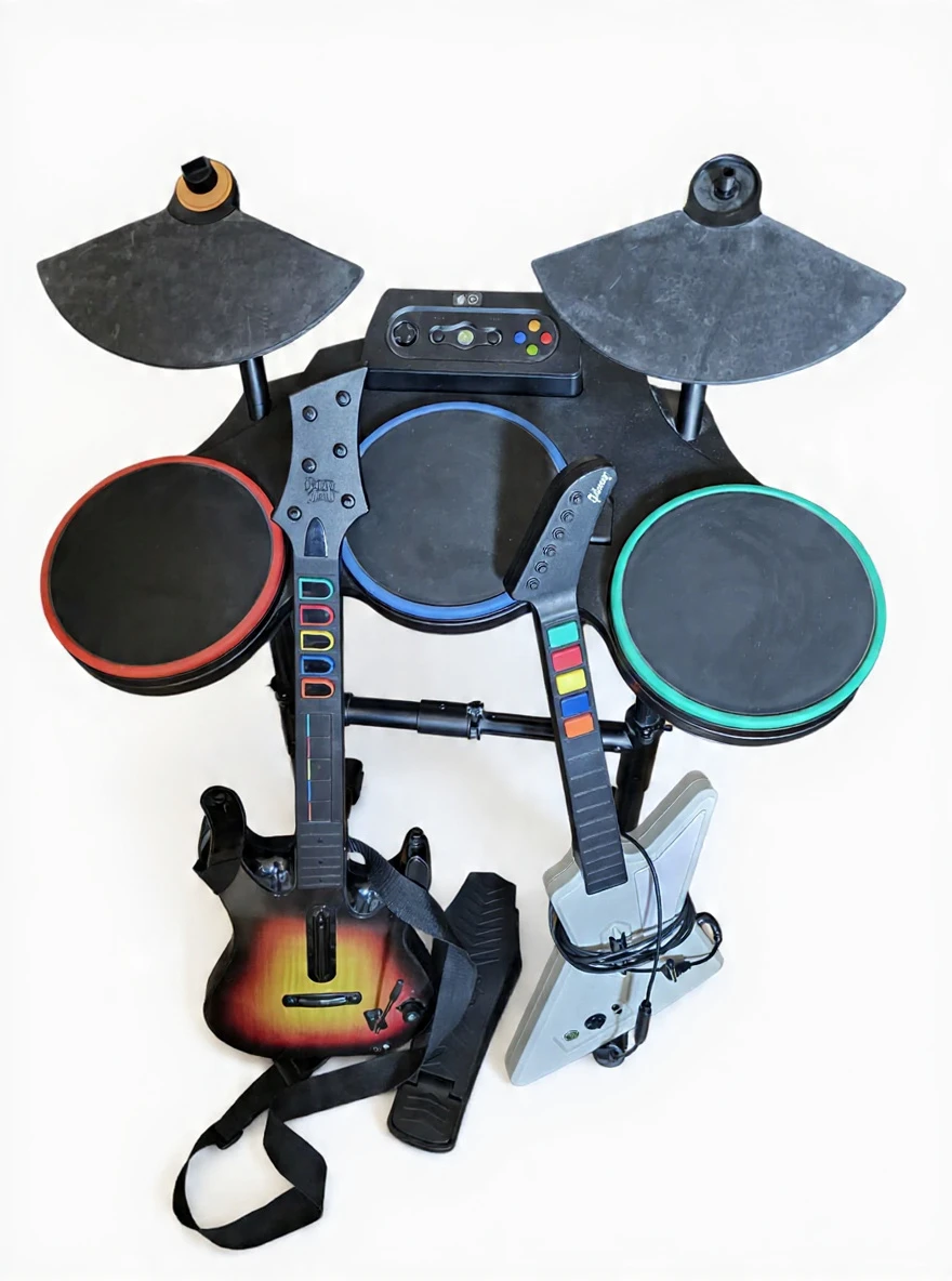 Xbox 360 Rockband/Guitar Hero Collection (Please Read) - photo 2